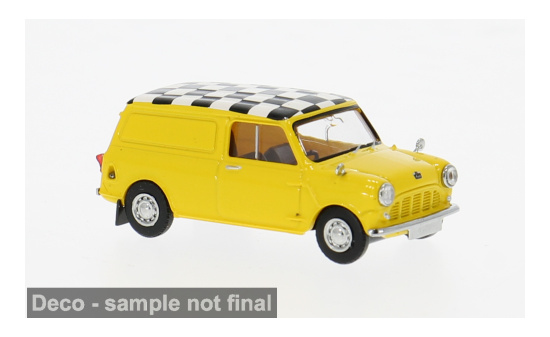 Brekina BRE15364 Austin Mini Countryman - gelb - Checkered Flag 1:87