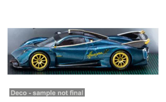 Tarmac TART64G-TL035-TCF Pagani Huayra R - dunkeltürkis (Metallic) , gold - Vorbestellung 1:64
