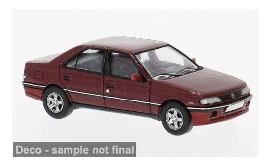 PCX87 PCX870744 Peugeot 405 Mi 16 - dunkelrot (Metallic) - Vorbestellung 1:87