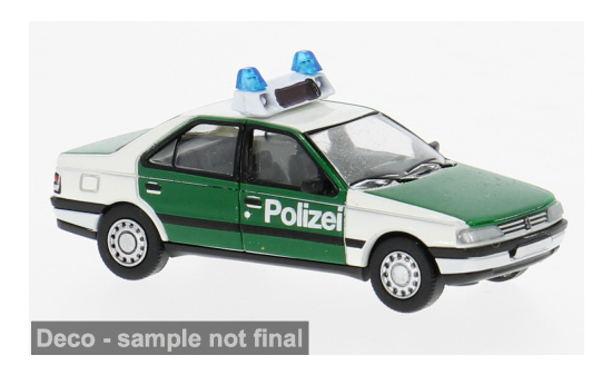 PCX87 PCX871684 Peugeot 405 - Polizei Saarland - Vorbestellung 1:87