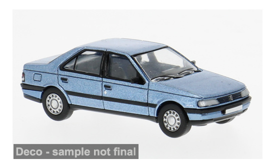 PCX87 PCX870746 Peugeot 405 - hellblau (Metallic) - Vorbestellung 1:87