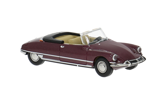 Brekina BRE14237 Citroen DS 19 Cabriolet - dunkelrot (Metallic) 1:87