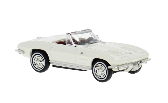 Brekina BRE18031 Chevrolet Corvette C2 Cabrio - weiss 1:87
