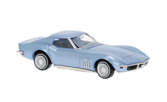 Brekina BRE19990 Chevrolet Corvette C3 - blau (Metallic) - Vorbestellung 1:87