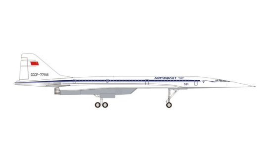 Herpa 573870 Tupolev Design Bureau Tupolev TU-144S, Le Bourget 1975 - Vorbestellung 1:200