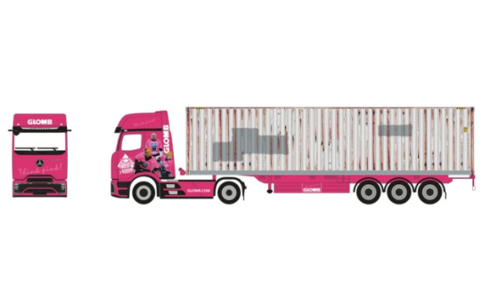 Herpa 961226 Mercedes-Benz Actros L ProCabin Gigaspace Container-Sattelzug 