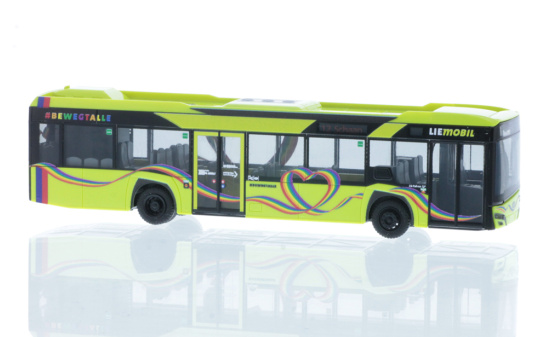 Rietze 77213 Solaris Urbino 12´19 LIEmobil - Regenbogenbus (FL), 1:87 