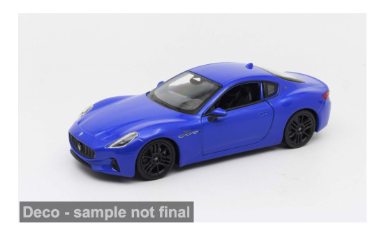 Welly WEL24125MET.BLUE Maserati Gran Turismo Folgore - blau (Metallic) 1:24