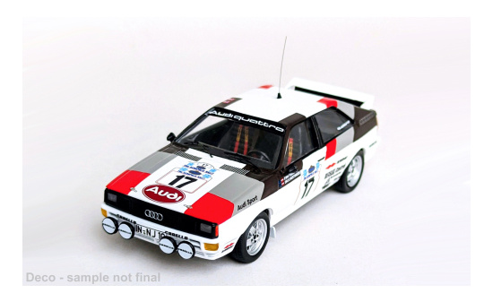 Trofeu TRORR.GR15 Audi quattro - Rally Acropolis - M.Mouton - F.Pons - Vorbestellung 1:43