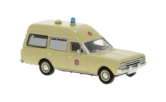 Brekina BRE20672 Opel Rekord C KTW - Johanniter Unfall Hilfe - Vorbestellung 1:87