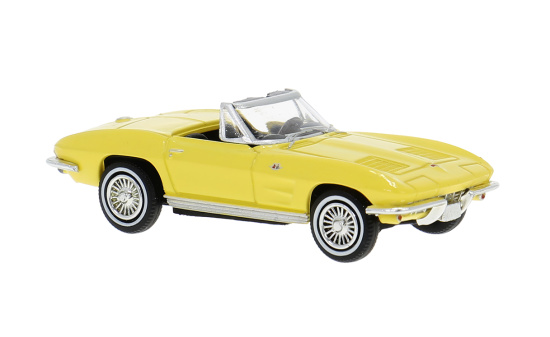 Brekina BRE18030 Chevrolet Corvette C2 Cabrio - hellgelb - Vorbestellung 1:87