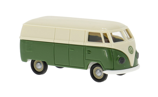 Brekina BRE32077 VW T1a Kasten - hellbeige , grün 1:87