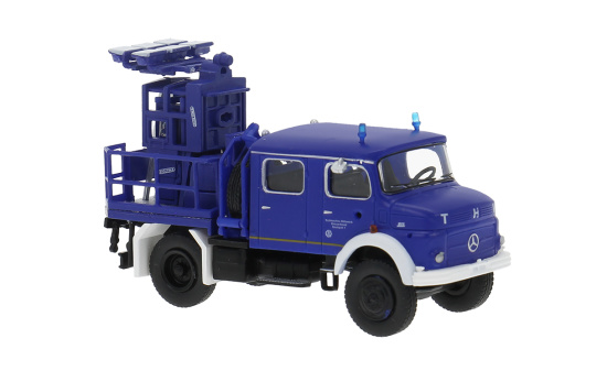 Brekina BRE47195 Mercedes LA 911 Lichtmastwagen - THW Stuttgart 1:87