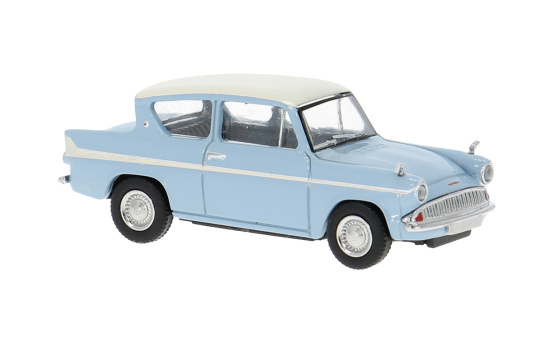 Brekina BRE19330 Ford Anglia - hellblau , weiss 1:87