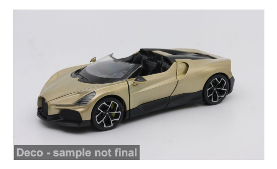 Welly WEL24127GOLD Bugatti W16 Mistral - gold , schwarz 1:24