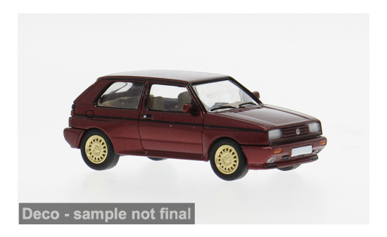 PCX87 PCX871597 VW Rallye Golf - dunkelrot (Metallic) - Vorbestellung 1:87