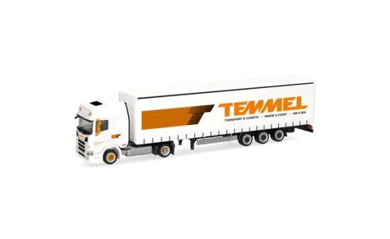 Herpa 321792 Scania CR 20 Hochdach Lowlinergardinenplanen-Sattelzug 