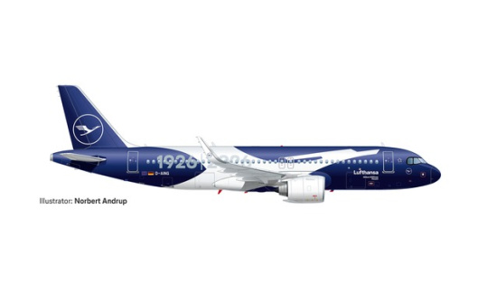 Herpa 539487 Lufthansa Airbus A320neo 