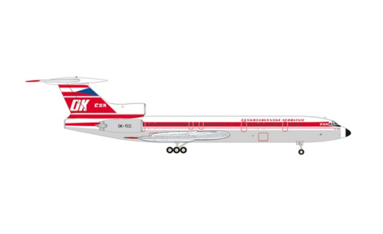 Herpa 574051 CSA Czechoslovak Airlines Tupolev TU-154M OK-TCC 
