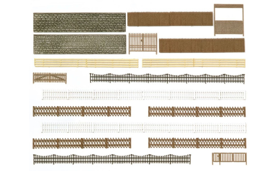 Busch 6017 Zäune,Mauern,Tore 1:87