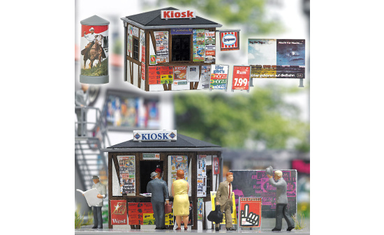 Busch 1494 Kiosk 1:87