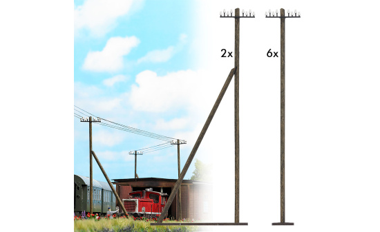 Busch 1499 Telegrafenmasten - Vorbestellung 1:87