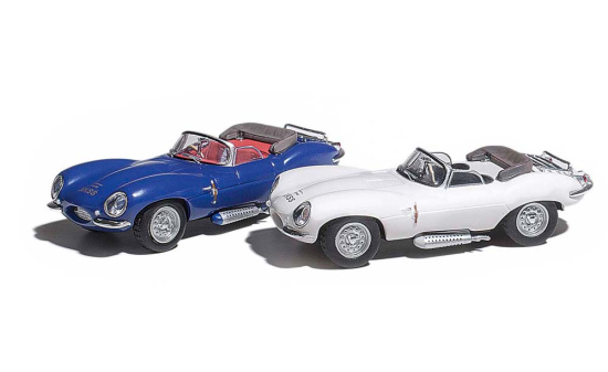 Busch 9838323 Jaguar XKSS Cabrio Blau - Vorbestellung 1:87