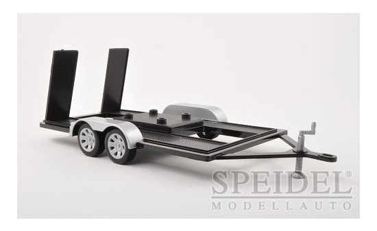 Motormax MOM76009 Anhänger für 1:18 Modelle - schwarz , silber - Vorbestellung 1:18