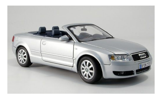 Motormax MOM73148SL Audi A4 Cabriolet - silber - Vorbestellung 1:18