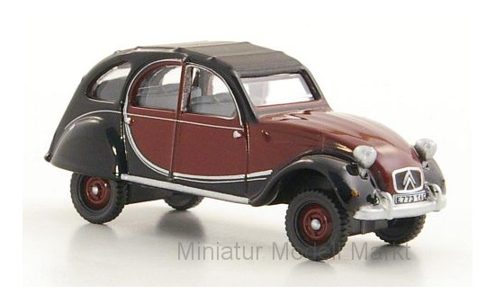 Oxford OXF76CT001 Citroen 2CV Charleston - dunkelrot , schwarz - Vorbestellung 1:76