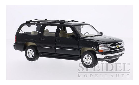 Welly WEL22090sw Chevrolet Suburban - schwarz - Vorbestellung 1:24