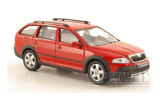 Abrex ABR143AB-011B Skoda Octavia Combi Scout - rot - Vorbestellung 1:43