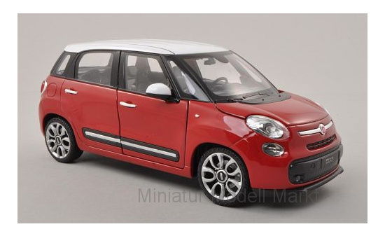 Welly WEL24038RED Fiat 500L - rot , weiss - Vorbestellung 1:24