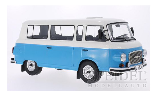 MCG MCG18007 Barkas B 1000 Kleinbus - blau , weiss - Vorbestellung 1:18