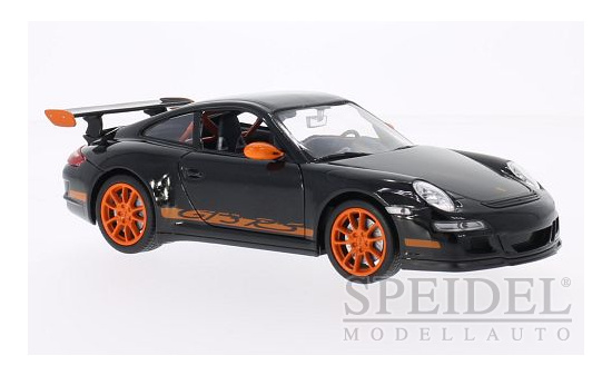 Welly WEL22495BLACK Porsche 911 (997) GT3 RS - schwarz , orange - Vorbestellung 1:24