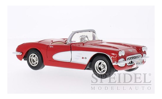 Motormax MOM73216RED Chevrolet Corvette (C1) - rot , weiss - Vorbestellung 1:24