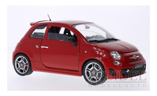 Motormax MOM79168RED Fiat 500 Abarth - rot - Vorbestellung 1:18