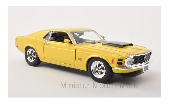 Motormax MOM73303YELLOW Ford Mustang Boss 429 - gelb , schwarz - Vorbestellung 1:24