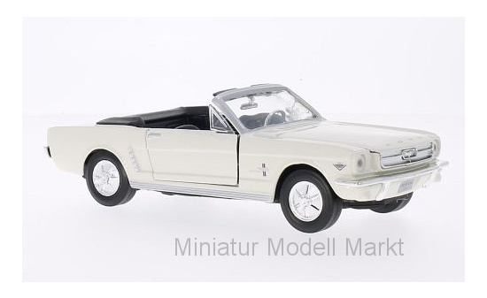 Motormax MOM73212WHITE Ford Mustang Convertible - hellbeige - Vorbestellung 1:24