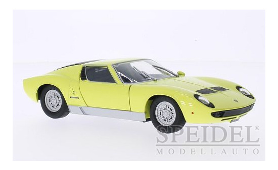 Motormax MOM73368YELLOW Lamborghini Miura P400 S - hellgelb - Vorbestellung 1:24