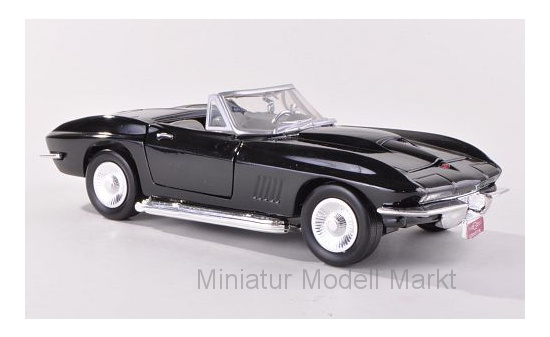 Motormax MOM73224BLACK Chevrolet Corvette Stingray Convertible (C2) - schwarz - Vorbestellung 1:24