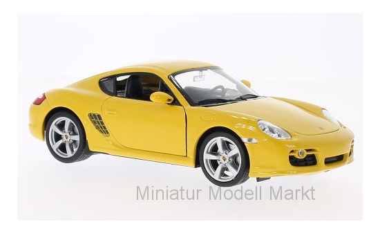 Welly WEL22488YELLOW Porsche Cayman S - gelb - Vorbestellung 1:24