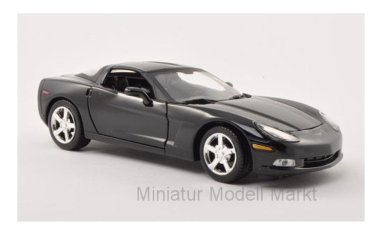 Motormax MOM73270BLACK Chevrolet Corvette (C6) - schwarz - Vorbestellung 1:24