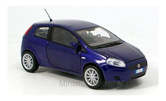 Motormax MOM73377MET.-BLUE Fiat Grande Punto - blau (Metallic) - Vorbestellung 1:24