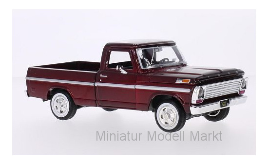 Motormax MOM79315MET.-RED Ford F-100 - dunkelrot (Metallic) - Vorbestellung 1:24