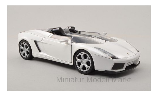 Motormax MOM73365MET.-WHITE Lamborghini Concept S - weiss (Metallic) - Vorbestellung 1:24