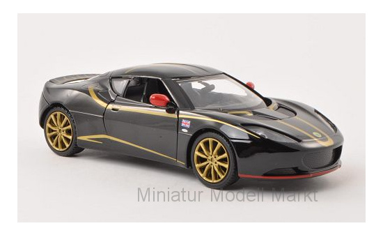 Motormax MOM73779BLACK Lotus Evora S - schwarz , Dekor - Vorbestellung 1:24