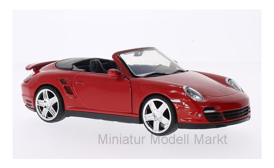 Motormax MOM73348RED Porsche 911 Turbo Cabriolet (997) - rot - Vorbestellung 1:24