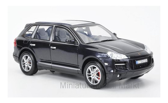 Motormax MOM73179MET.-BLACK Porsche Cayenne Turbo - schwarz (Metallic) - Vorbestellung 1:18