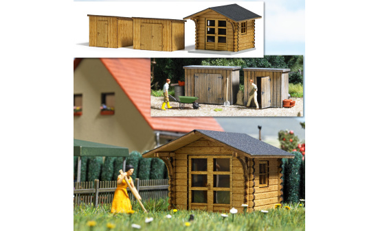 Busch 1529 Gartenhaus & Schuppen 1:87